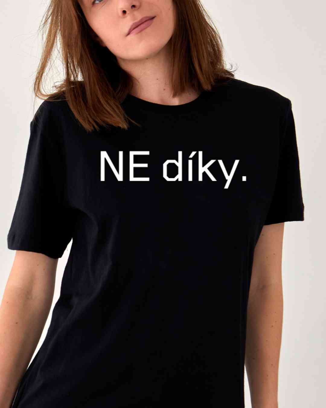 Tričko s potiskem NE díky